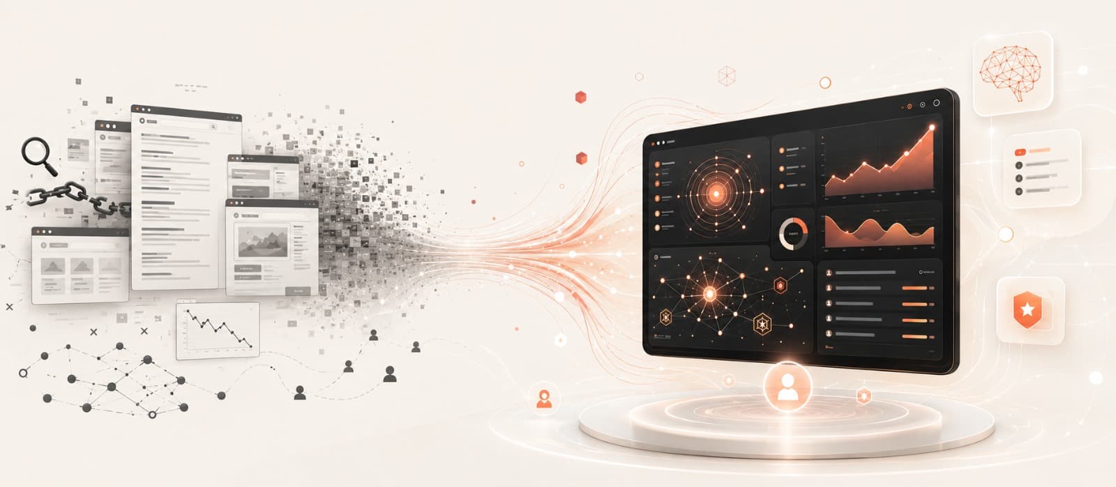 AI search visibility tool dashboard