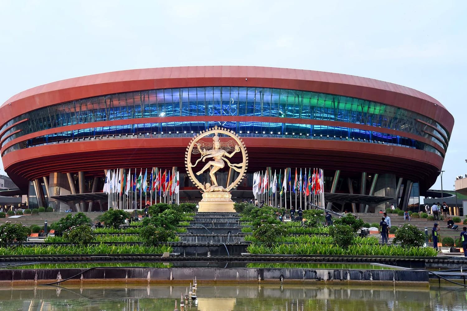 Bharat Mandapam in New Delhi by day